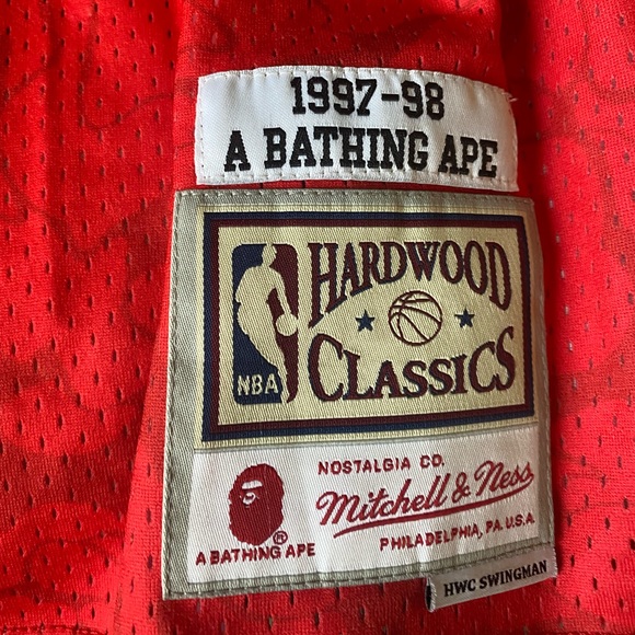 Bape Bulls Mitchell & Ness Jersey - Picture 4 of 5